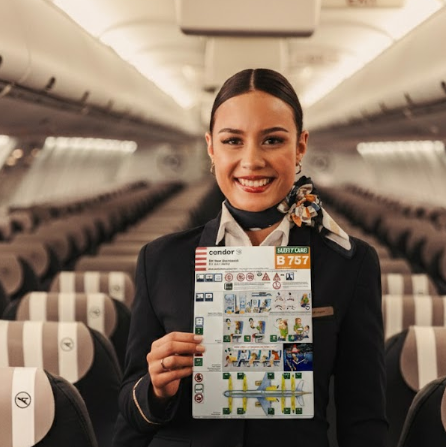 Condor Safety Card – Boeing 757-300 (original boarding pass)