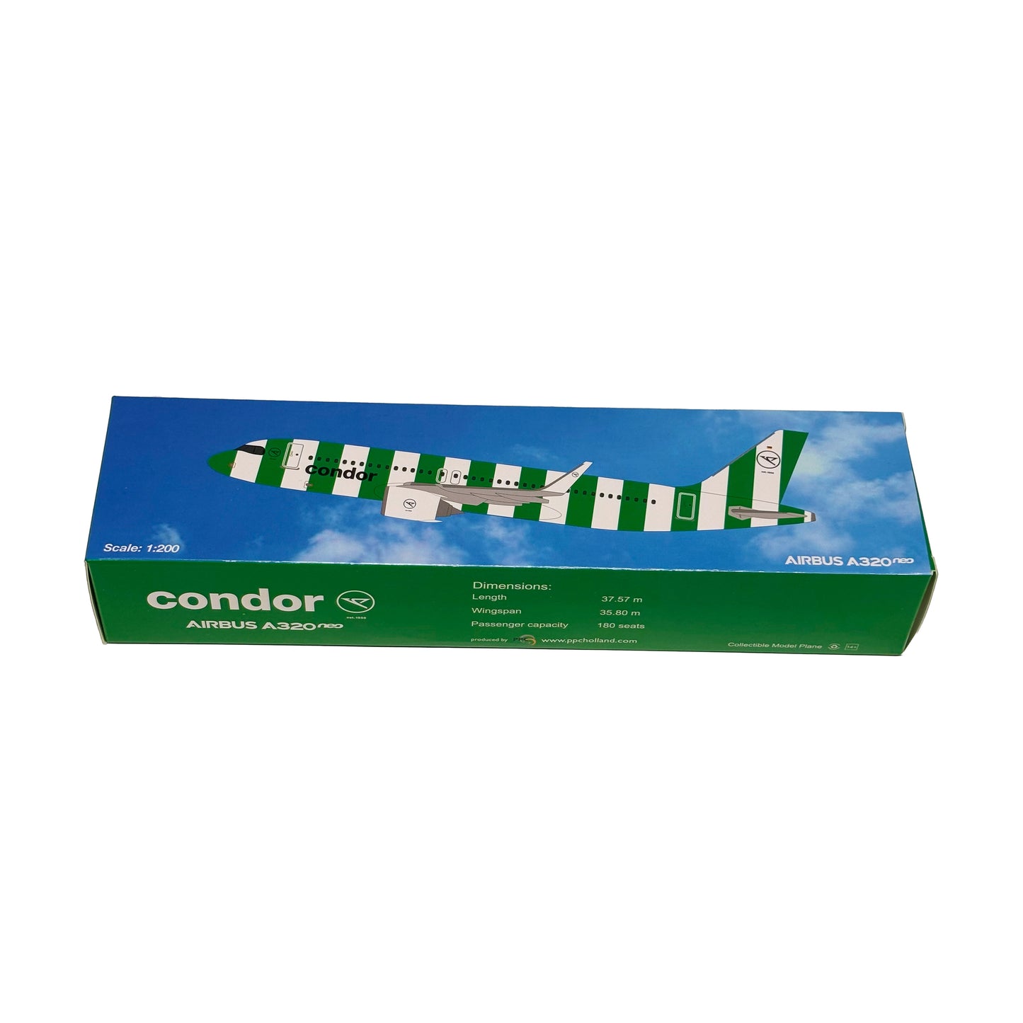 Modellflugzeug Airbus A320neo "Island" 1:200