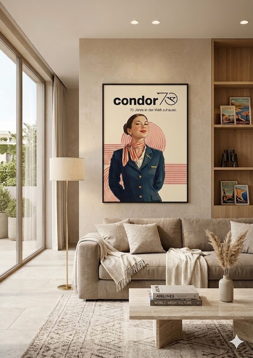 A1 Poster "70 Years of Condor" Anniversary Design