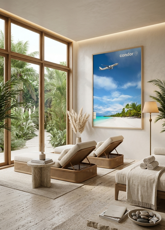 A1 Poster "A330neo Beach Dominikanische Republik"