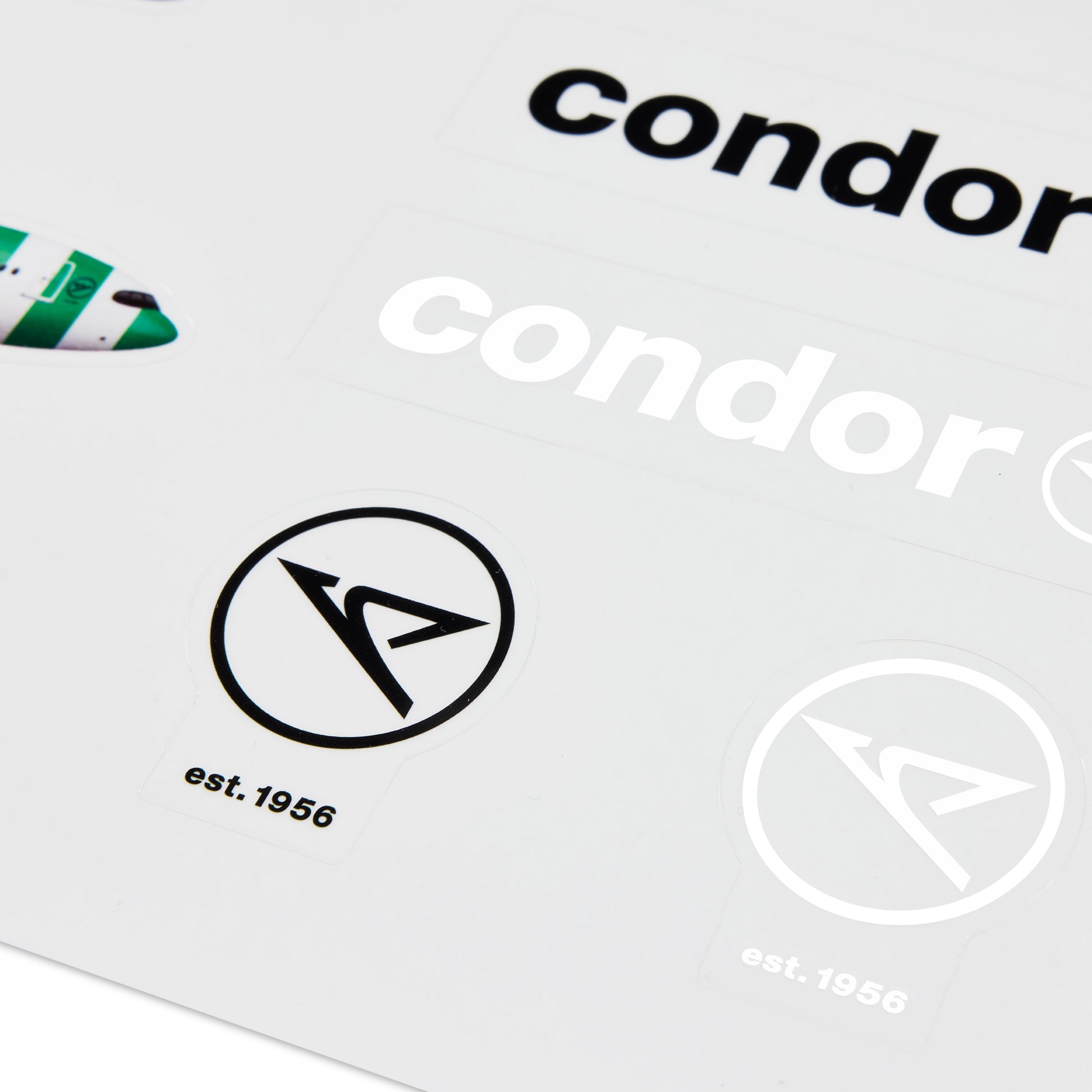 Stickerbogen mit Condor Logo