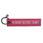 Schlüsselanhänger "REMOVE BEFORE FLIGHT" - "FlyPink"
