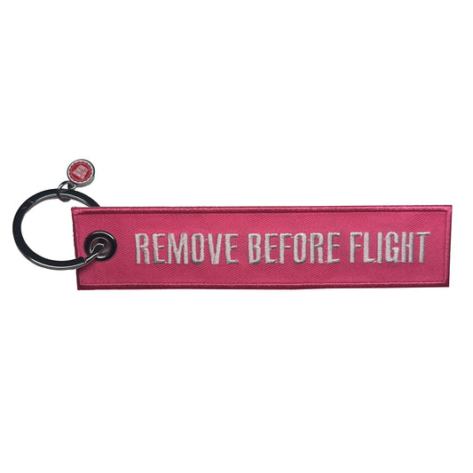 Schlüsselanhänger "REMOVE BEFORE FLIGHT" - "FlyPink"