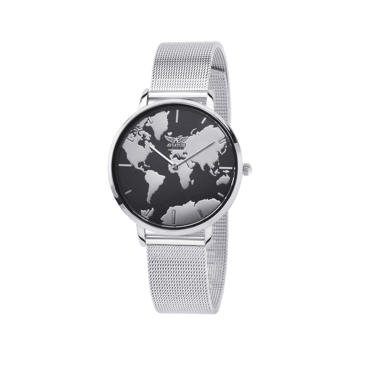 Aviator Damenarmbanduhr - „Luxe Set Silver“