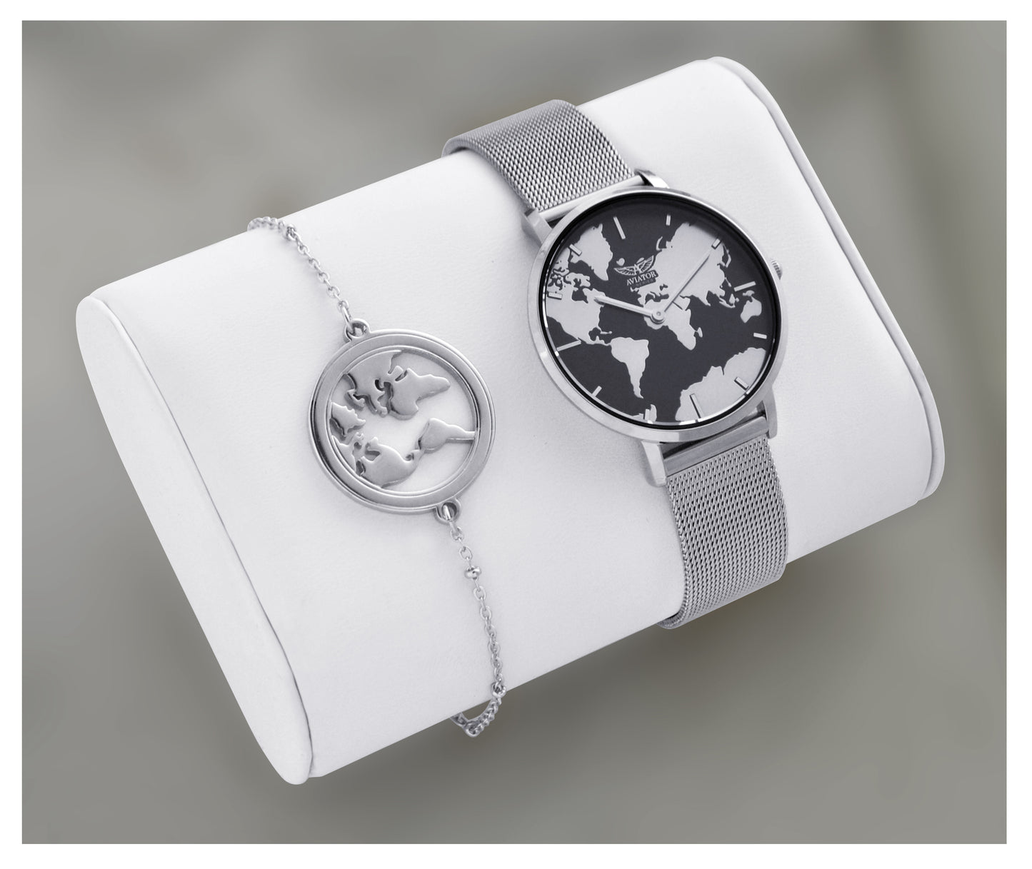 Aviator „Luxe Set Silver“ Damenarmbanduhr