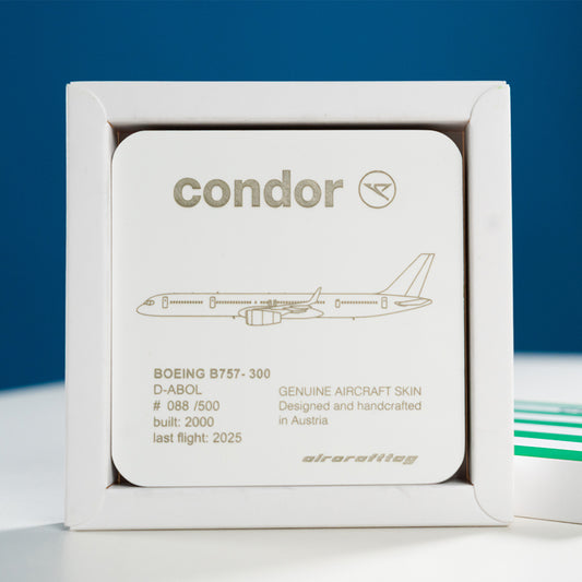 Condor B757 Coaster/Glasuntersetzer - D-ABOL - White Edition