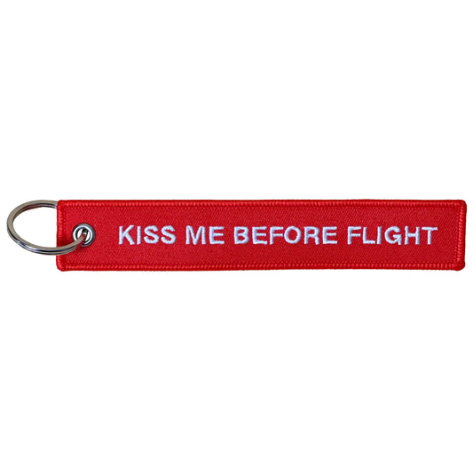 Schlüsselanhänger "KISS ME BEFORE FLIGHT" - "Passion"