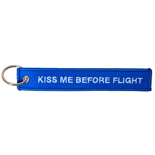 Schlüsselanhänger "KISS ME BEFORE FLIGHT" - "Sea"