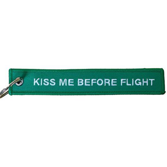 Schlüsselanhänger "KISS ME BEFORE FLIGHT" - "Island"