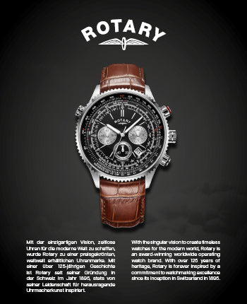 Rotary Herren Uhr Aquaspeed braun