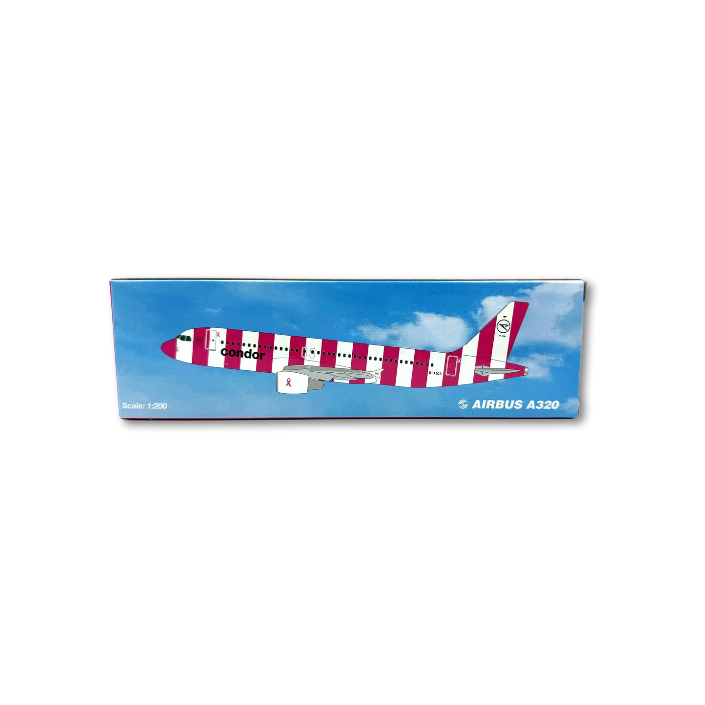 Modellflugzeug "FlyPink Plane" 1:200
