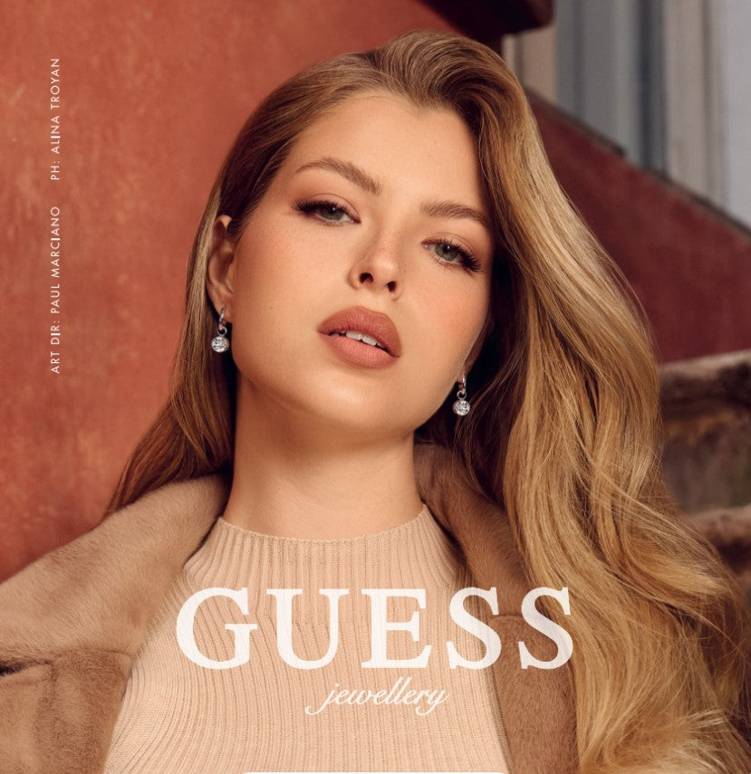 Guess Ohrringe Silber Creolen