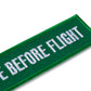 Schluesselanhaenger REMOVE BEFORE FLIGHT Island detail
