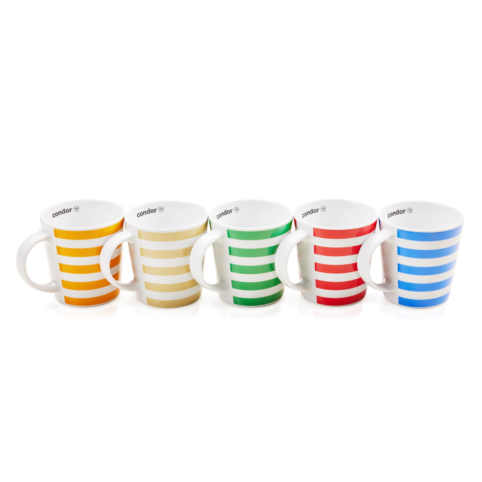 Tasse gestreift Tassengruppe Farben
